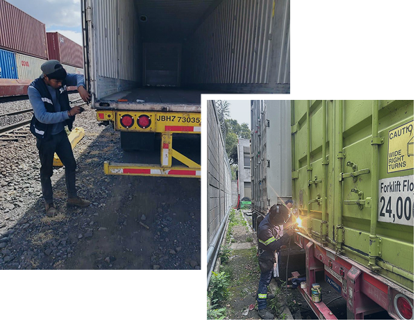 Servicio de reparación de contenedores