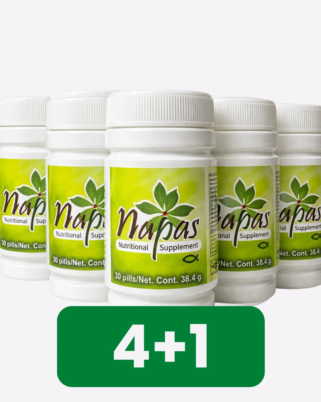 PAQUETE DE 4 + 1 DE REGALO - NAPAS NUTRITIONAL SUPPLEMENT - Imagen 1